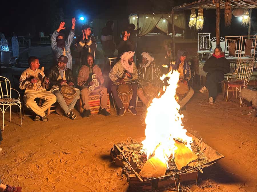 From Marrakech : 2 Days 1 night trip to Fes via Merzouga - A Berber camp, mint tea, dinner, and drums