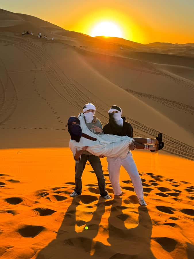 From Marrakech : 2 Days 1 night trip to Fes via Merzouga - Ouarzazate, the Rose Valley, and the Dades area
