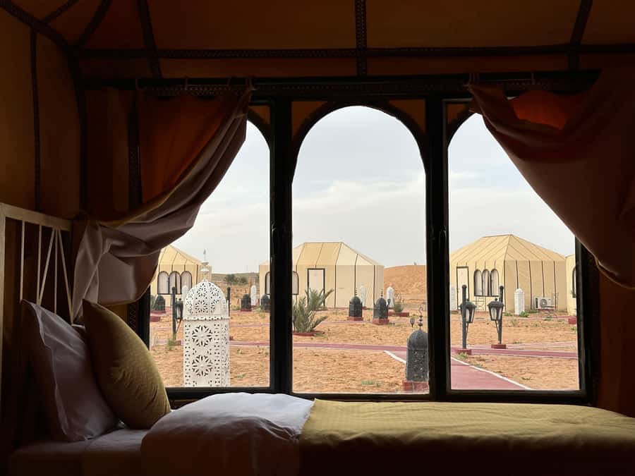 From Marrakech: 3-Day Desert with luxury camp, camel & meals - A night in the desert camp