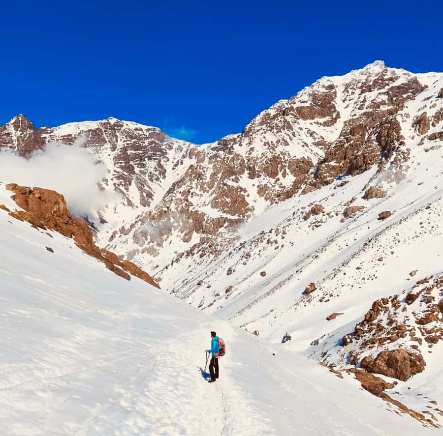 From Marrakech: 3-Day Mount Toubkal Climbing Trek - Day two: the long climb to Aguelzim Pass