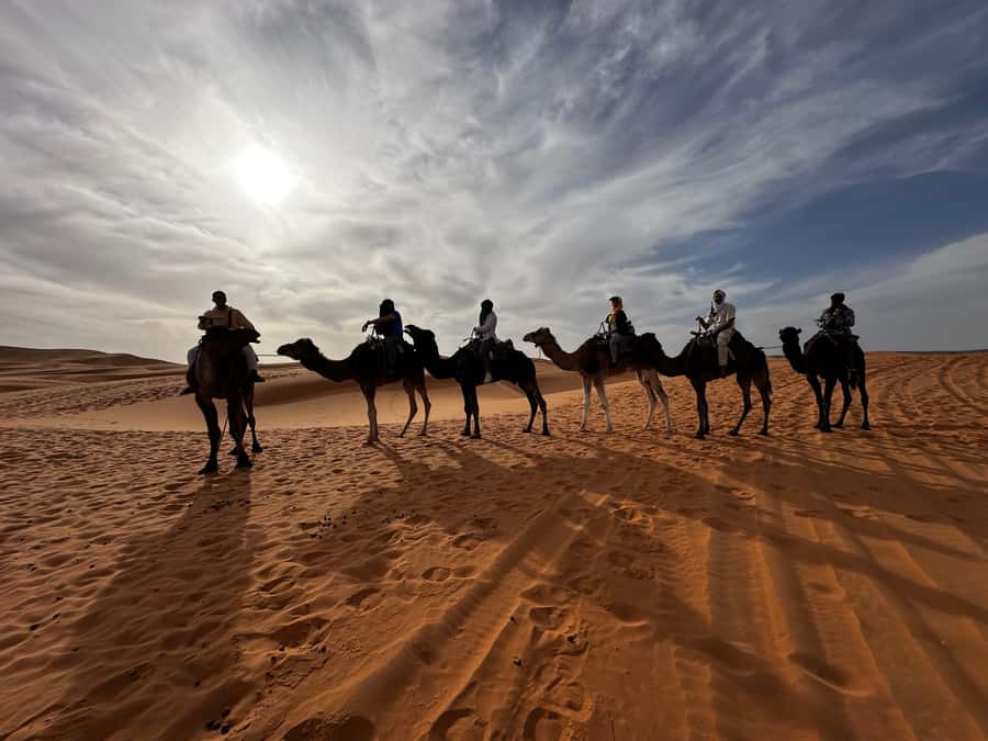 From Marrakech: 3-Day Sahara Tour with Private tent & Meals - Dinner, drums, and a cold desert morning
