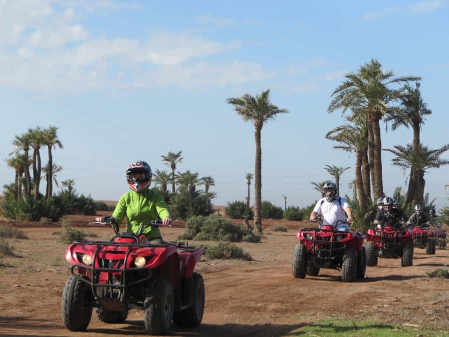 From Marrakech: Adventure Quad Ride in La Palmeraie - Two hours through palms and village tracks