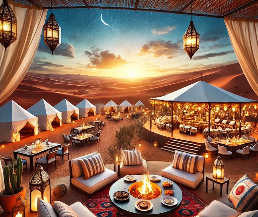 From Marrakech: Agafay Desert Dinner and Optional Camel Ride - Starry skies and the ride back to Marrakech
