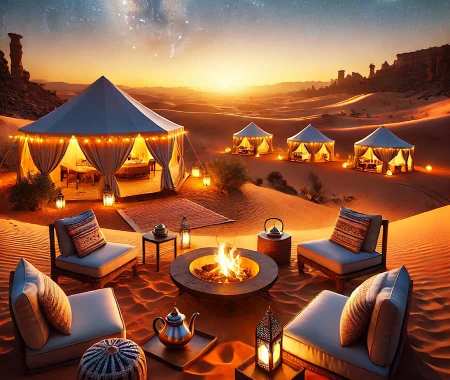 From Marrakech: Agafay Desert Dinner and Optional Camel Ride - Pickup from Marrakech and the drive south