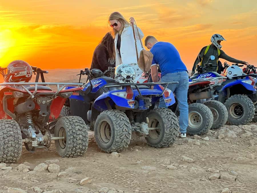 From Marrakech: Agafay Desert Quad Biking Tour with Transfer - Two hours on the bikes, split into useful sections