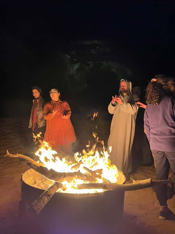 From Marrakech: Agafay Desert Sunset, Camel Ride, and Dinner - Dinner at the desert camp