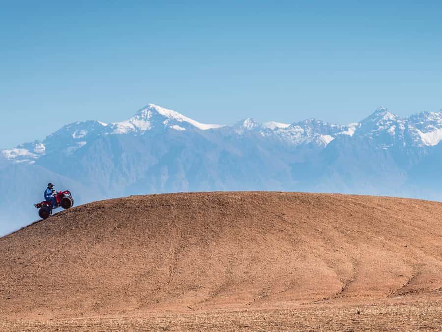 From Marrakech: Agafay Desert Sunset, Quad Biking, & Dinner - Sunset, a pool, and time to slow down