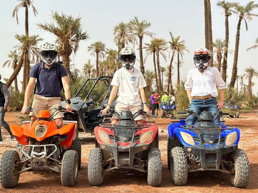 From Marrakech: Aqua Karting & Quad Bike Half-Day Trip - Quad biking through palms, sand, and villages