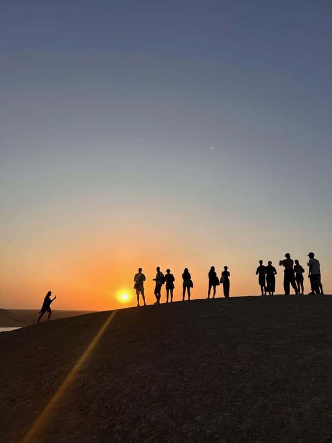 From Marrakech: Camel, Quad Bike Tour, Sunset, Dinner & Show - A calm camel ride at sunset