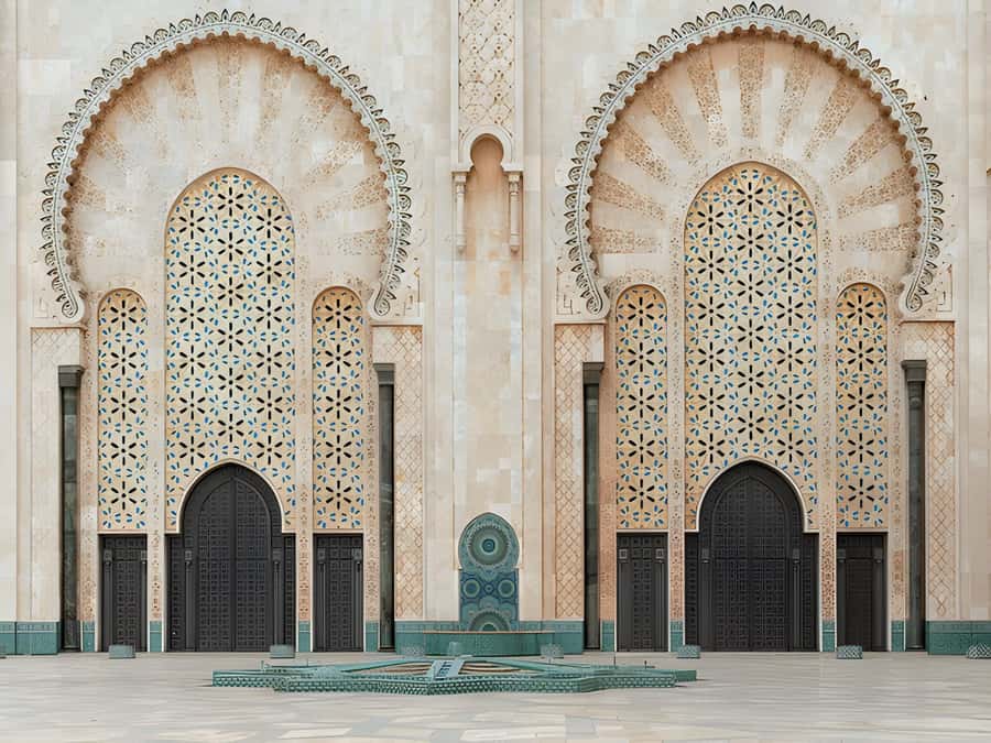 From Marrakech: Casablanca Day Trip Experience" - Hassan II Mosque beside the Atlantic