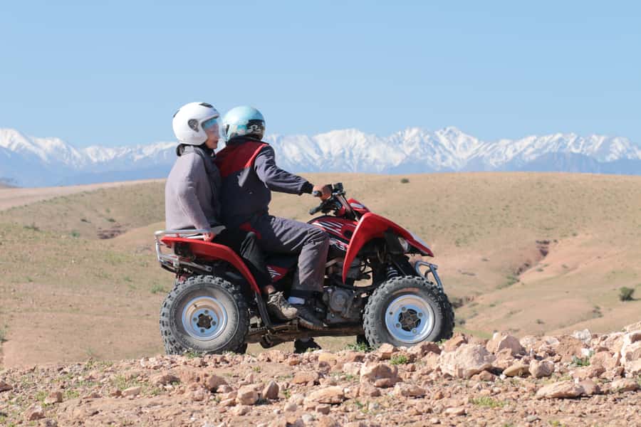 From Marrakech: Guided Quad Biking Tour in Agafay Desert - Learning the quad before the route begins