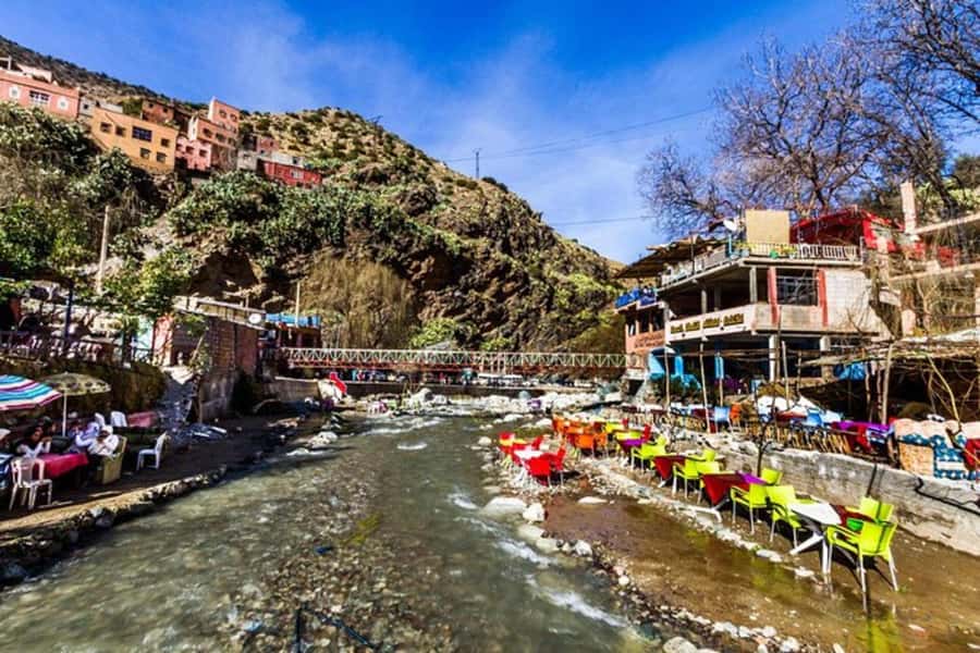 From Marrakech: Half-Day Tour to Atlas Mountains & Ourika - Choosing between the waterfall hike and the river
