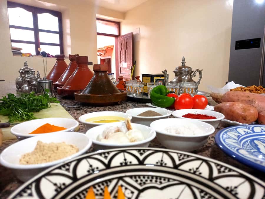From Marrakech: High Atlas Berber Cooking Class - Preparing tagine, salad, and mint tea