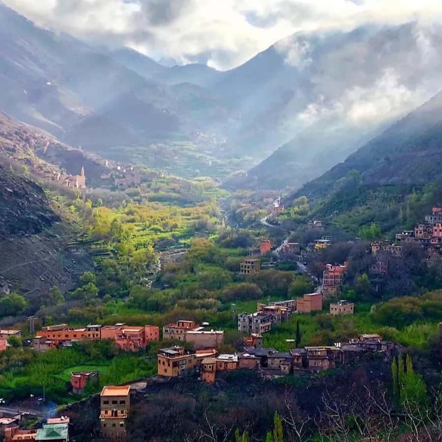 From Marrakech: High Atlas Mountains and 4 Valleys Day Trip - Imlil Valley and the walk to the waterfalls