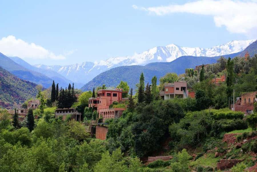 From Marrakech: Ourika Valley & Atlas Mountains Waterfalls - Eating beside the Ourika River