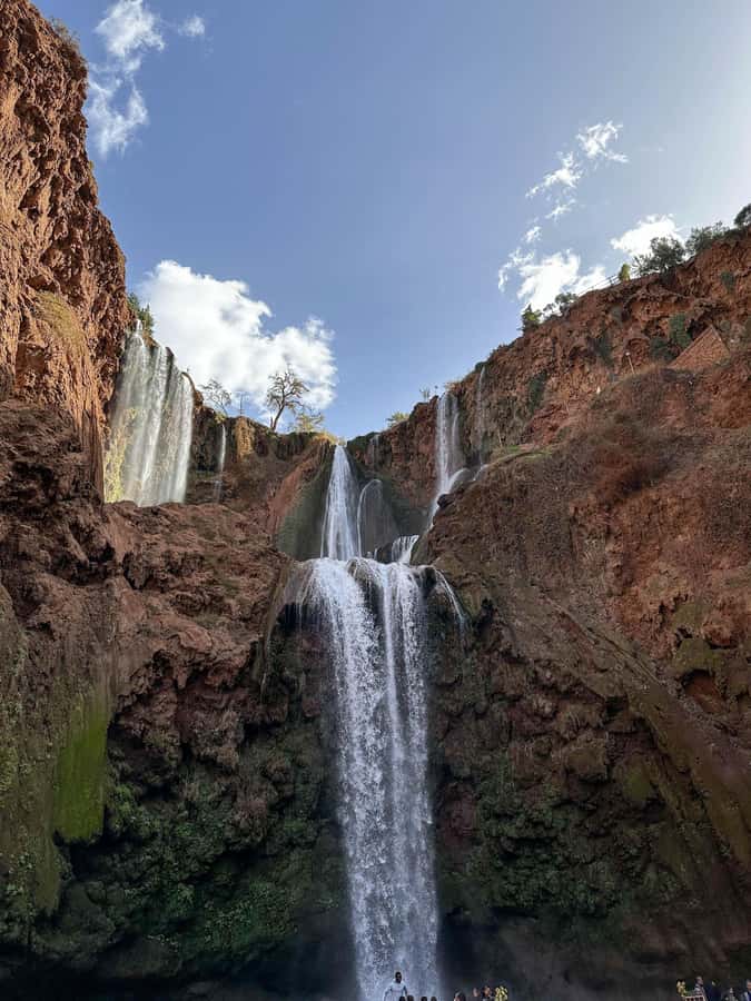From Marrakech:Ouzoud Waterfalls Day Trip with Boat Tour - Lunch with a waterfall view