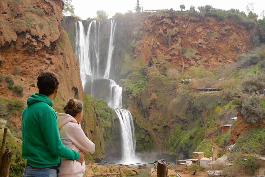 From Marrakech: Ouzoud Waterfalls Guided Hike and Boat Tour - The boat ride close to Ouzoud Falls