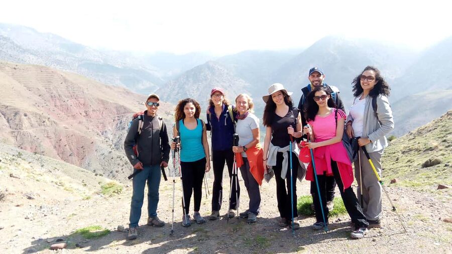 From Marrakech: Ouzoud Waterfalls Guided Hike and Boat Trip - Walking down to the lower viewpoints