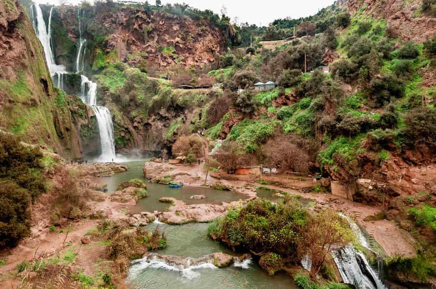 From Marrakech: Ouzoud Waterfalls Guided Tour and Boat Trip - Getting close by boat
