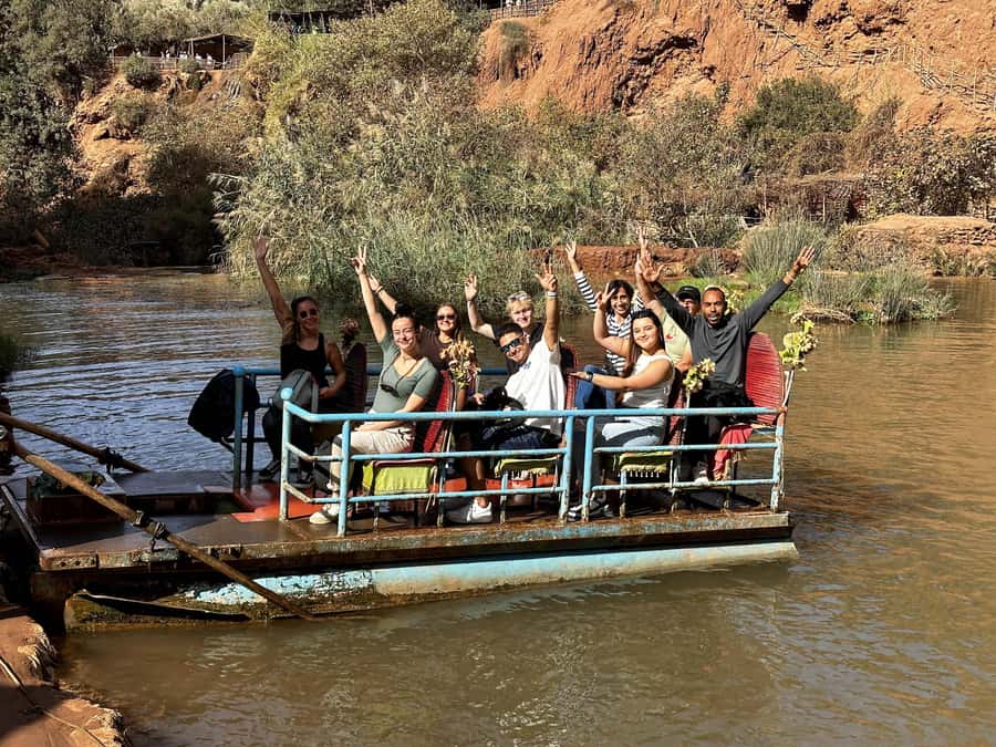 From Marrakech: Ouzoud Waterfalls Guided Trip with Boat Ride - Lunch above the waterfalls