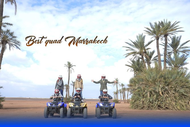 From Marrakech: Palm Grove Quad Bike and Camel Ride Tour - Photo stops among palms and rocky ground