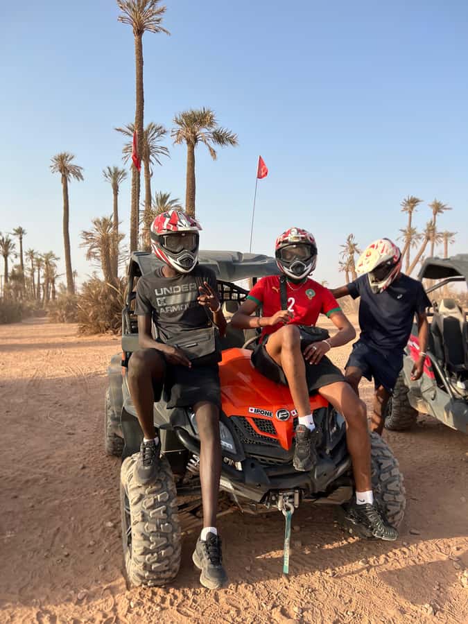 From Marrakech: Palm Grove Quad Bike Tour with Mint Tea - Mint tea at the Berber camp