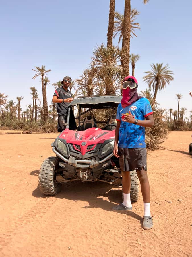 From Marrakech: Palm Grove Quad Bike Tour with Mint Tea - Returning the quad and heading back
