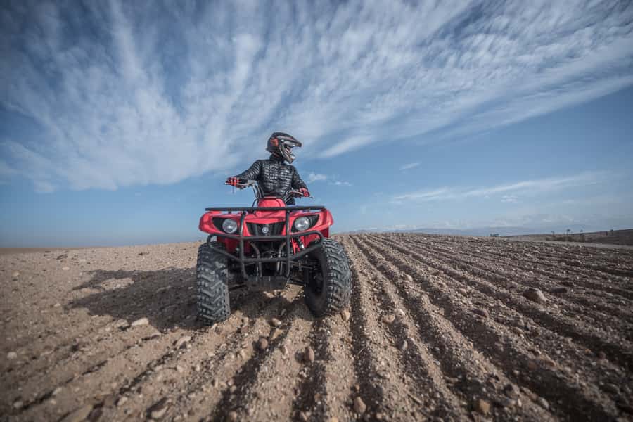 From Marrakech: Premium Agafay Desert Half-Day Quad Biking - From Marrakech to the Agafay starting point