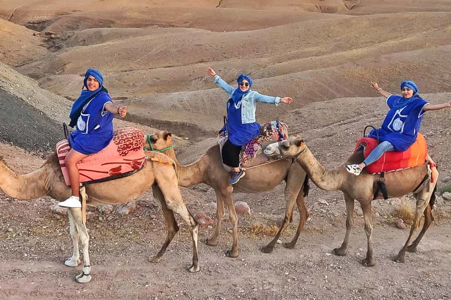 From Marrakech: Sunset Camel Ride in the Agafay Desert - Mint tea at Agafay Camp