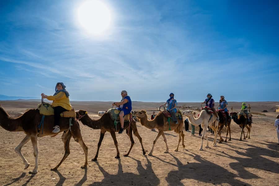 From Marrakech: Sunset Desert Tour with Camel Ride & Dinner - Dinner beside the bonfire