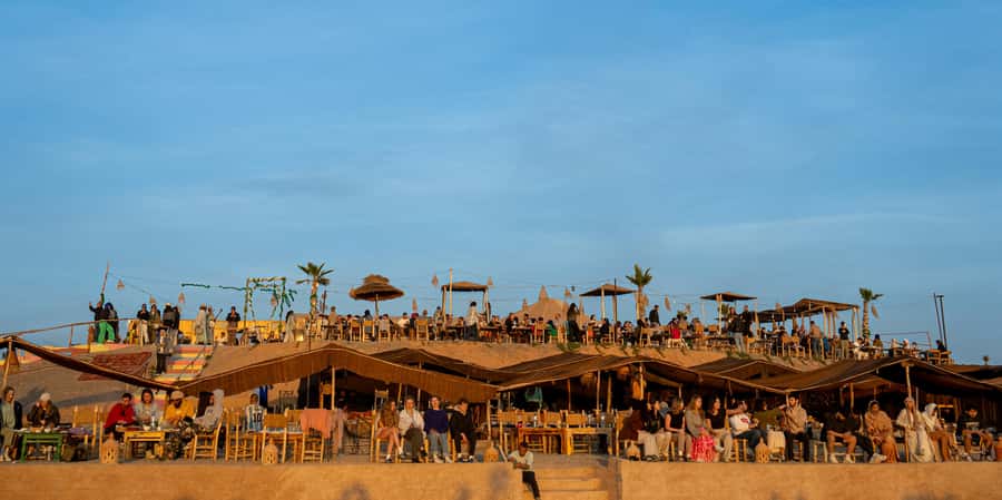 From Marrakech: Sunset Desert Tour with Camel Ride & Dinner - Berber music and the fire show