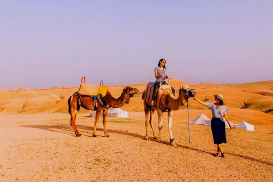 Full-Day Agafay Desert & Atlas Mountains Tour With Camels - The Kik Plateau and views toward Mount Toubkal