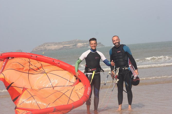 Group Kitesurfing lesson with a Local in Essaouira Morocco - Body dragging and relaunching in the water