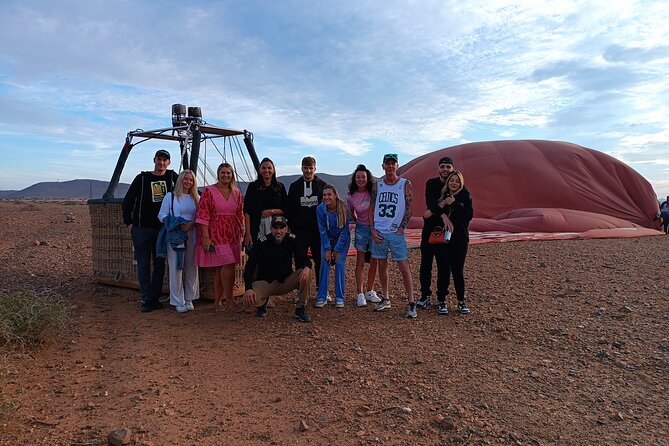 Hot air balloon flight to Marrakech in a small group. Breakfast - Timing, weather, and cancellation advice