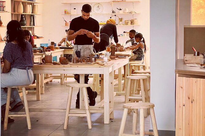 Lamsaty Pottery Workshop with Moroccan Tea - The pottery wheel: fun, fast, and harder than it looks