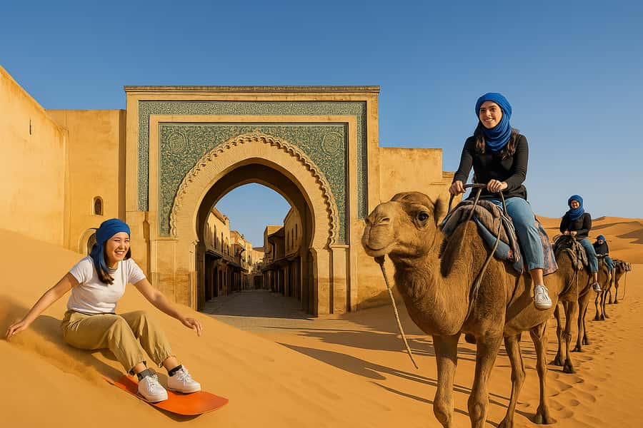 Marrakech: 3-Day Trip to Fez with Sandboarding & Camel Ride - Day one: the High Atlas and Ait Ben Haddou