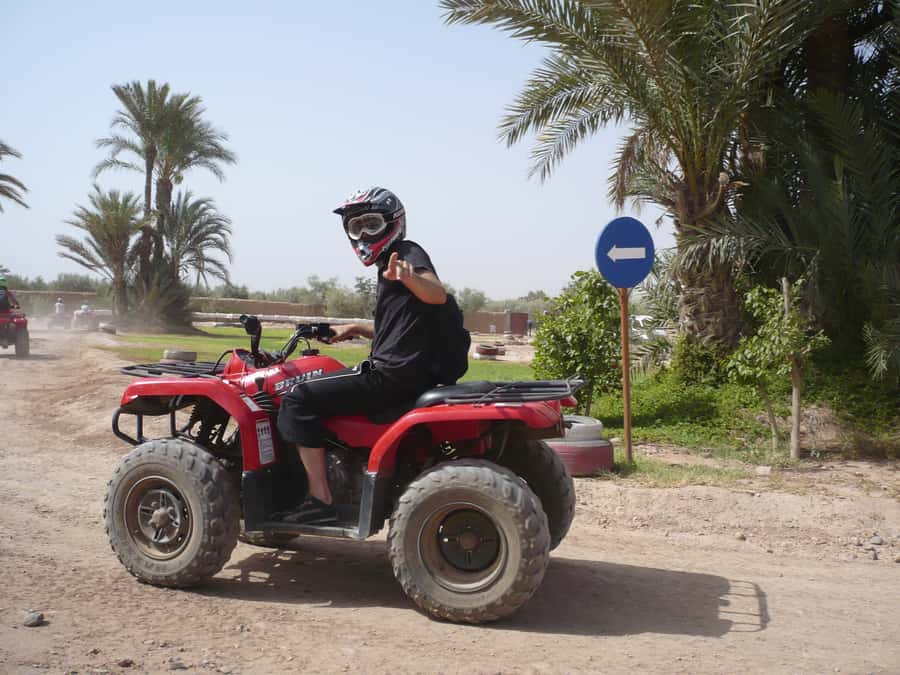 Marrakech: 3-Hour Quad Bike Adventure - Riding through palms, dirt, and dry riverbeds