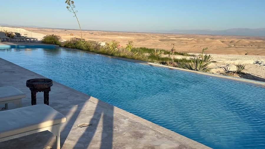 Marrakech: A magical trip to Agafay with lunch and pool - Lunch with salads, tajine, and dessert