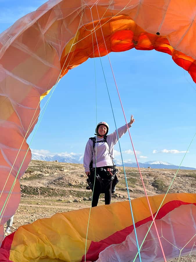 Marrakech Adventure: Paragliding, Camel Ride & Breakfast - A slower hour in Agafay Desert