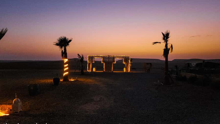 Marrakech: Agafay Camel Ride & Dinner with Fire Show Tour - A gentle 20-minute camel ride in Agafay