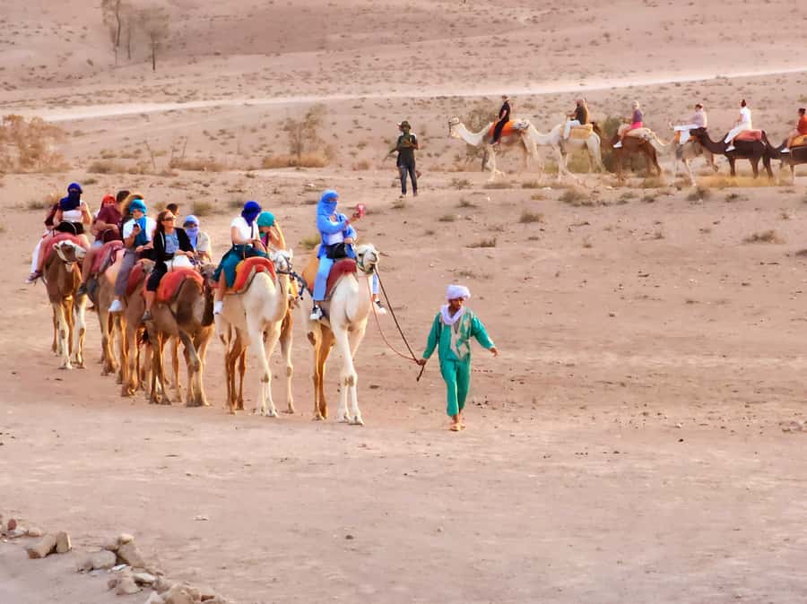 Marrakech: Agafay Camel Ride & Dinner with Fire Show Tour - Music, dancing, and the fire show