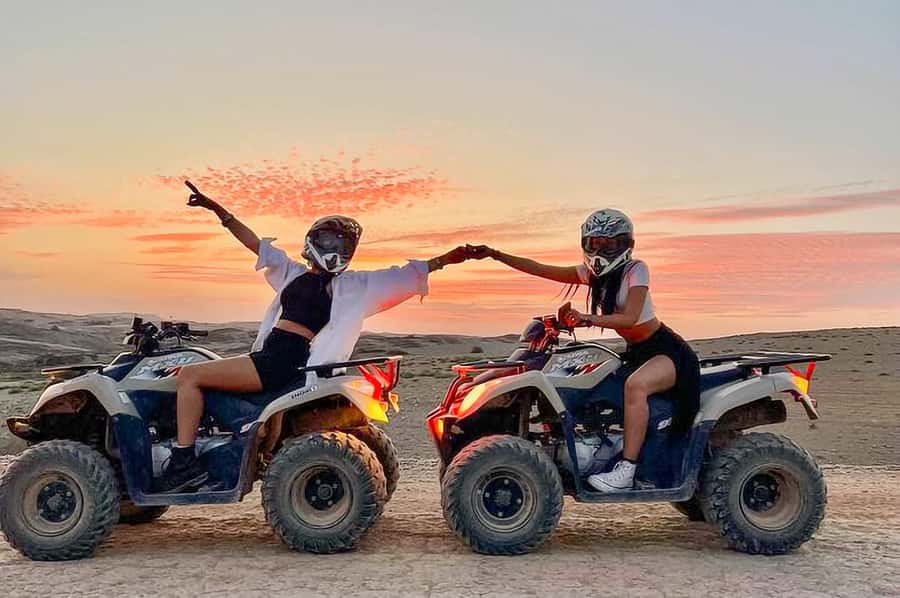 Marrakech: Agafay Desert: Camel ride Quad Bike, Dinner show - Tea and Argan Oil at the Women’s Cooperative