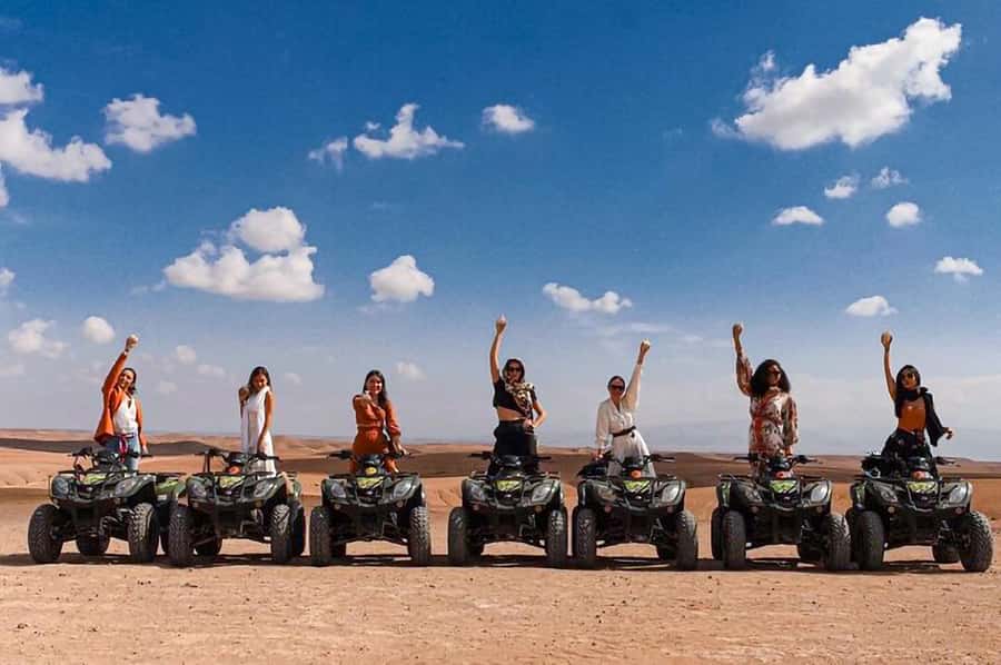 Marrakech: Agafay Desert: Camel ride Quad Bike, Dinner show - Music, Dance, and the Fire Show