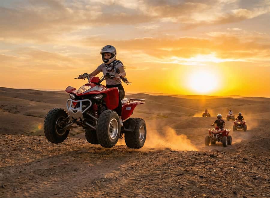 Marrakech: Agafay Desert: Camel ride Quad Bike, Dinner show - Air-Conditioned Pickup From Marrakech