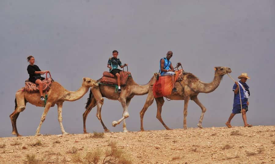 Marrakech Agafay desert: Camel Ride, Sunset, Dinner show - Music, dancing, and the fire show