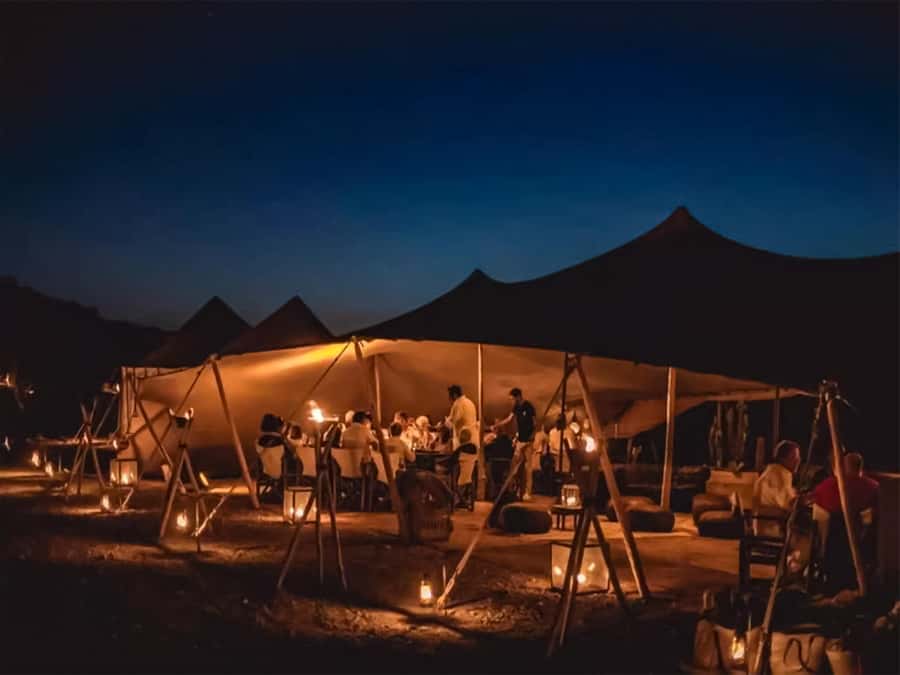Marrakech: Agafay Desert Camel Ride with Dinner & Show - The 45-minute ride from Marrakech