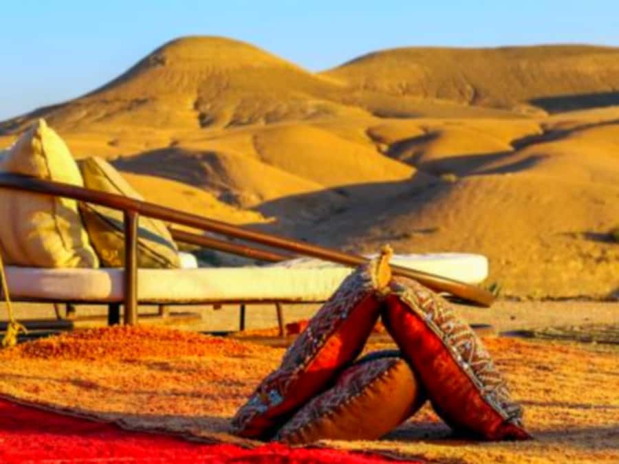 Marrakech: Agafay Desert Camp Lunch with Camel Ride and Pool - Pool time and optional quad biking