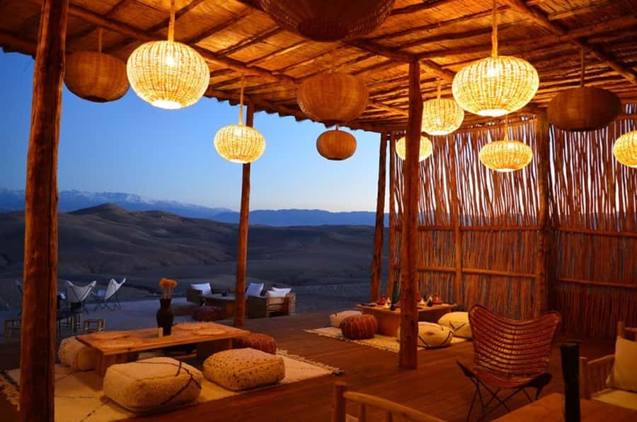 Marrakech: Agafay Desert Dinner and Sunset Camel Ride Trip - Leaving Marrakech in an air-conditioned vehicle