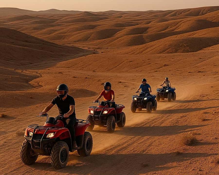 Marrakech: Agafay Desert Dinner Show with Quad Bike & Camel - Hotel pickup makes the long day easier