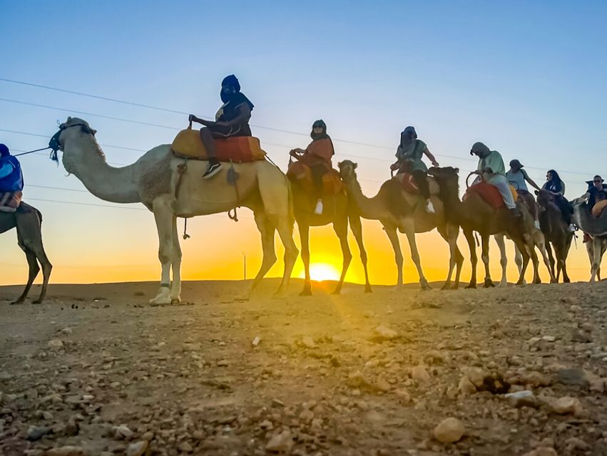 Marrakech: Agafay Desert Escape with Quad or Camel Ride - Moroccan food, mint tea, and a campfire show